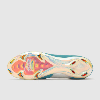 Mercurial Zoom Vapor 16 Elite x Patta FG Noise Aqua and Metallic Silver