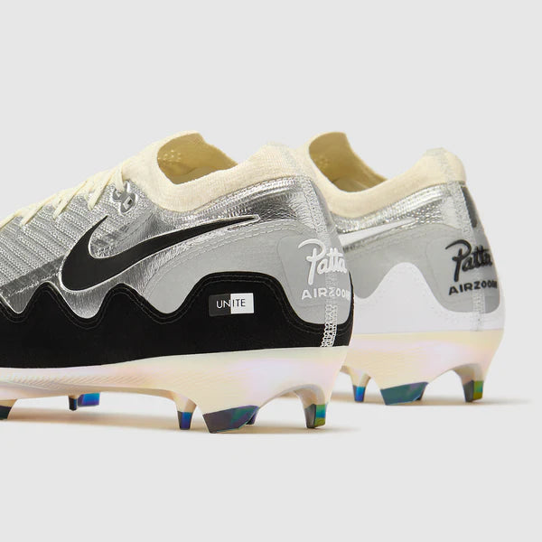 Mercurial Zoom Vapor 16 Elite x Patta FG Metallic Silver and Coconut Milk